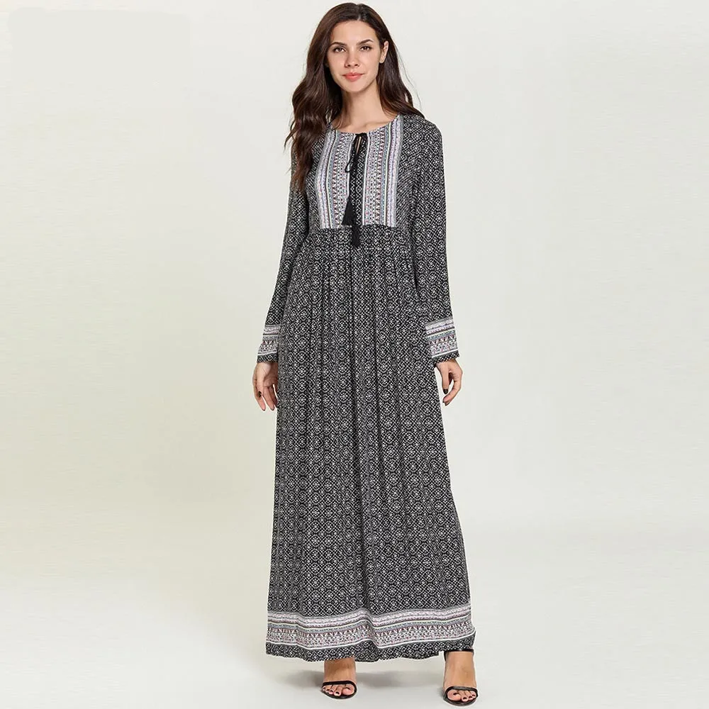 

4XL Abaya Qatar UAE Turkish Islamic Malaysia Pleated Muslim Hijab Dress Abayas For Women Robe Musulmane Kaftan Dubai Clothing