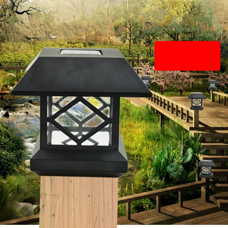 Waterproof Outdoor LED Solar Lights Fence Wall Gate Street Garden