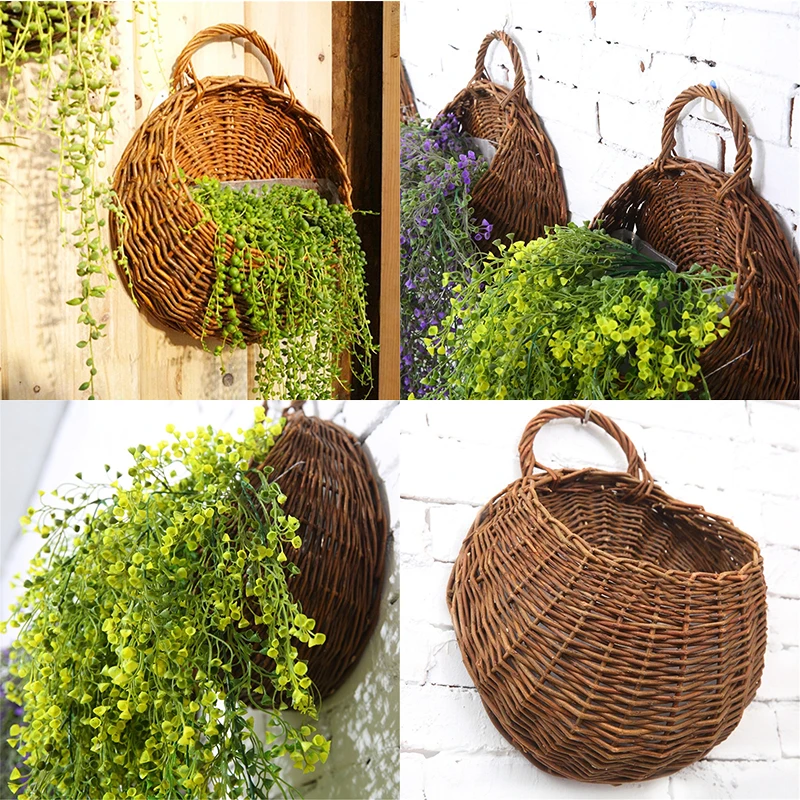 1PC Wall Hanging Flower Plant Basket For Garden Outdoor Indoor Holder Home Decor