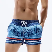 SEOBEAN, бренд пляжные обшитые мужские шорты плавательные трусы купальник с рисунком листьев мужские бермуды бордшорты для серфинга морской спортивный костюм