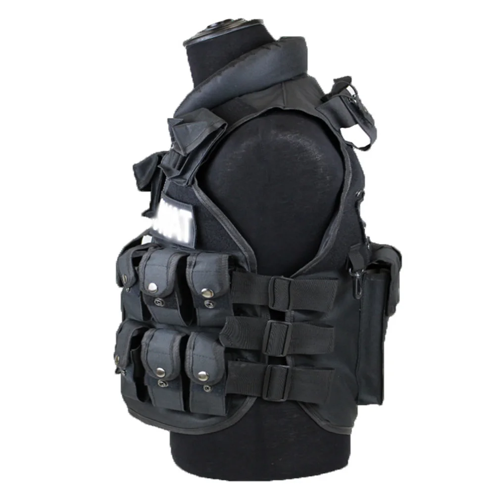 Man's Outdoor Tactical Vests Black Bulletproof Tactical Vest Outdoor CS Vest Swat Protective Equipment