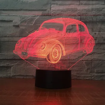 

Creative gift touch 3d 7 color night light Acrylic led visual light 1667