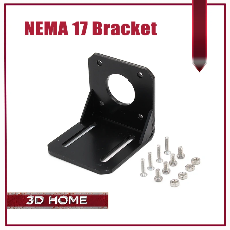 

5PCS/LOT NEMA 17 Alloy Steel Mounting L Bracket Mount Step Stepping 42 Stepper Motor with Screws for 3D Pinter