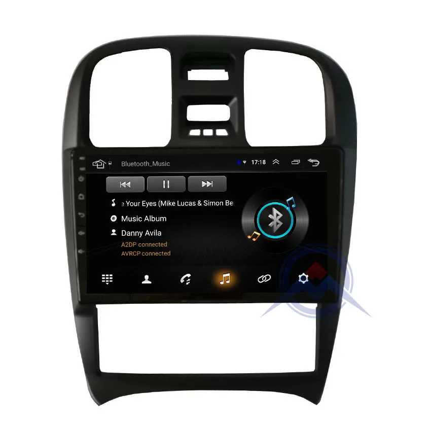 Top ZOHANAVI 9inch 2.5D Android Car DVD gps for Hyundai Sanat EF Tagaz 2007 2004-2009 CAR radio stereo multimedia player WIFI 3