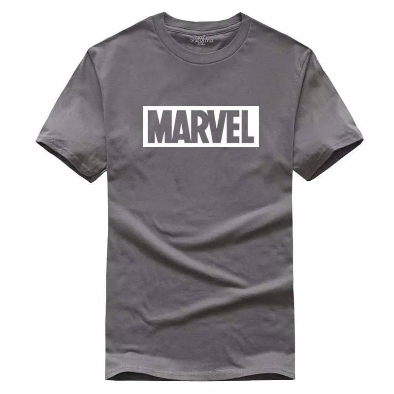 2018 Новая мода MARVEL Футболка мужская хлопковая с короткими рукавами Повседневная