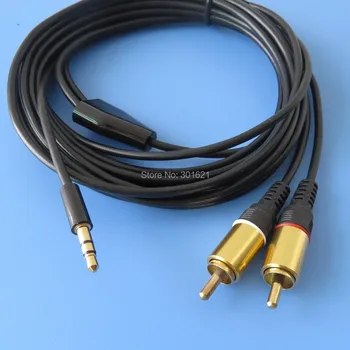 

5pcs 3meter 10FT 3.5mm Plug Jack to 2 RCA Male stereo audio cable