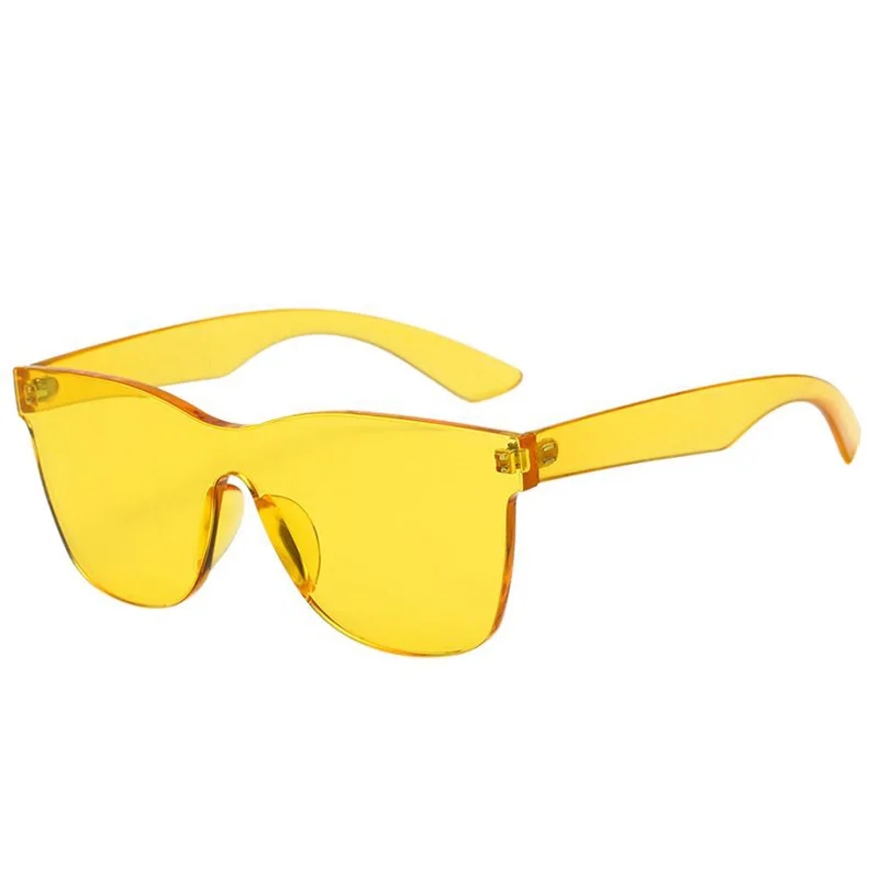 

Sun Glasses 2018 Fashion Square frames Sunglasses women Integrated UV Candy Colored Glasses ladies Eyewear oculos feminino#4N