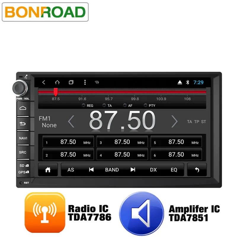 Perfect Bonroad 707A8D5 7"1024*600 Android 8.1.0 Ram2G Rom32GB Octa Car Stereo Universal For Nissan GPS Radio Audio Player(No DVD) 2
