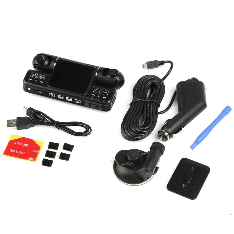 Range Tour Dashcam двойной объектив Автомобильный видеорегистратор камера видео рекордер I4000 Full HD 1080P 320 градусов 2.0LCD g-сенсор видеорегистратор автомобильный черный бо