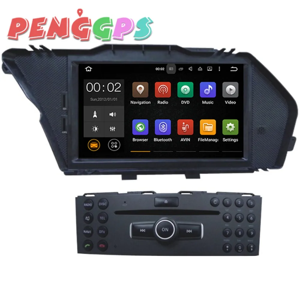 

Android 8.0 7.1 Car DVD Player GPS Navigation for MERCEDES-BENZ GLK 2008 2009 2010 2011 2012 GLK X204 E300 Car Stereo Auto Audio