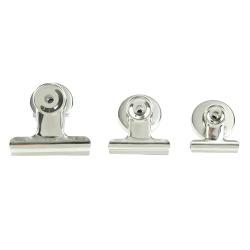 

31mm/38mm/50mm Clip Wall Memo Creative Refrigerator New Silver Hot Magnet Note Base Holder