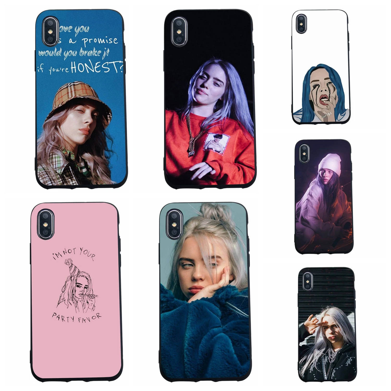 

SCOZOS billie eilish Phone Case Soft Cover For Iphone 5 5S Se 6 7 8 6S Plus 7 Plus 8 Plus X Xr Xs Max