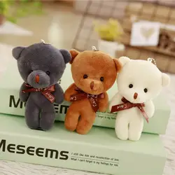 Милые мягкие игрушки медведь кулон ювелирные изделия сумка совместное мягкий медведь кукла кулон маленькая плюшевая игрушка подарок для