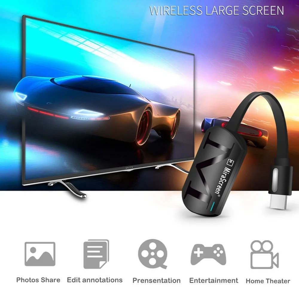 Mirascreen G4 WiFi Дисплей донгл приемник для Google 2 Chrome Crome Cast Cromecast Dongle Media Streamer Miracast