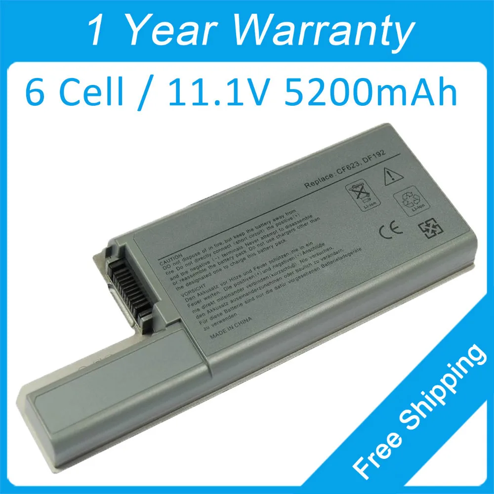 Новая 6 элементная батарея для ноутбука dell Latitude D820 D830 DF192 DF230 DF249 GX047 CF623 CF704 CF711 XD735