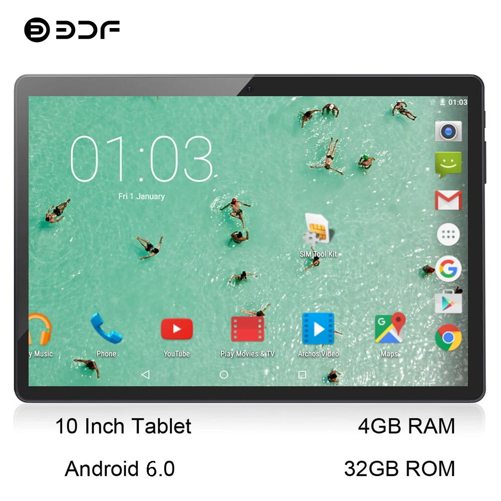 

BDF 2019 Tablet 10 Inch 4G Phone Call Tablets Octa Core 4GB+64GB Tablet Pc Android 7.0 WiFi Dual SIM Card Pc Tablet 7 8 9 10 Tab