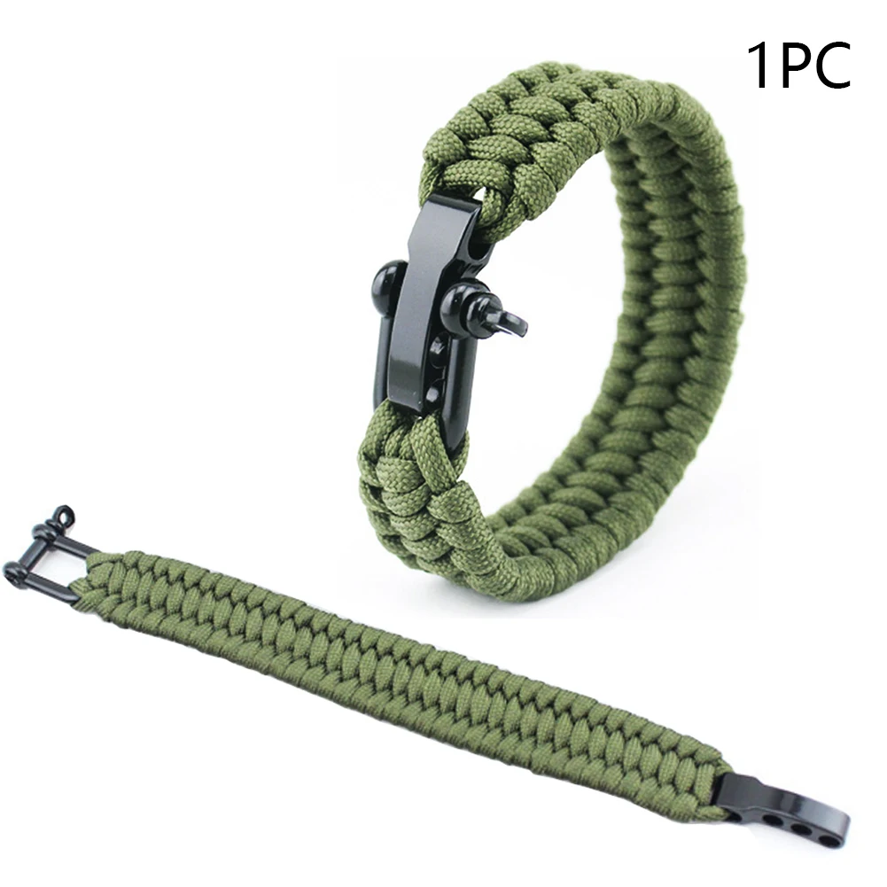 متعددة الوظائف المنقذة للحياة حبل بقاء التكتيكية والعتاد التخييم Paracord في الهواء الطلق المعصم