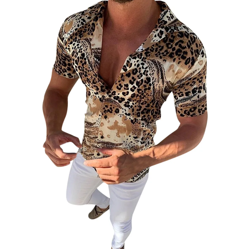 Мужские летние модные рубашки, повседневные полосатые рубашки с коротким рукавом, топ, блузка,, Прямая поставка