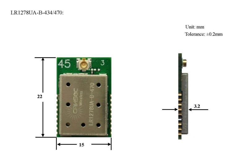 LoRa Module LR 1278/semtech SX1278 чип/многочастотная точка/низкая мощность/низкая стоимость