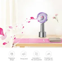 Перезаряжаемый портативный usb-вентилятор мини распылитель ручной настольный персональный охлаждающий ароматический увлажнитель воздуха Ароматический диффузор
