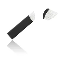 0.2 мм Руководство татуировка перо игла белый 19 иглы для eyebrown постоянный Макияж microblading иглы черный jm611d-x72 Иглы для татуажа