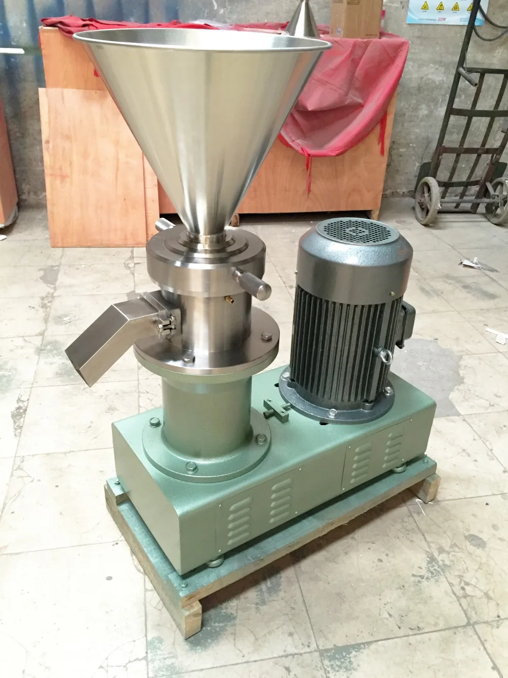 

7500w 500-2000kgs/hour Stainless steel peanut butter machine / jat grinder / butter colloid mill/juicer extractor machine