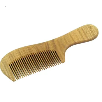 

1 Pc Thin Tooth Handmade Sandalwood Wooden Comb Natural Head Massage Hair Brush Hair Care Hairdressing Tool