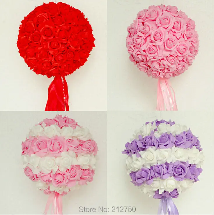 Popular hotsale size 20cm event party supplies PE foam rose flower