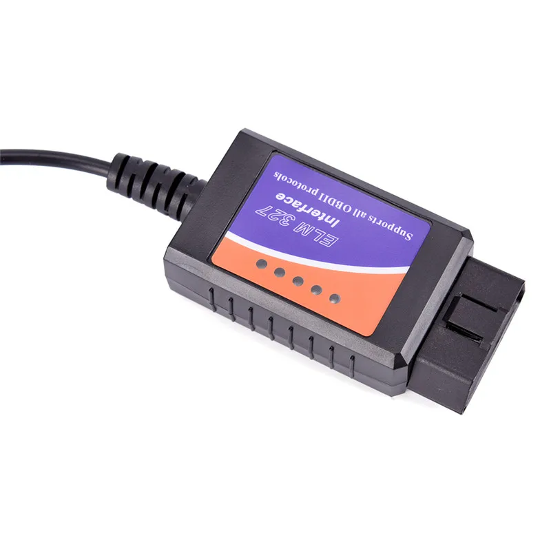 Высокое качество ELM327 USB черный кабель OBD2 автомобильный диагностический сканер для Windows PC компьютер