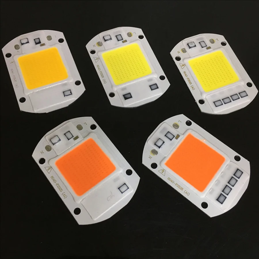 

Led Grow Chip Dimmable 50W 30W 20W Fitolamp 220V Full Spectrum / White / Warm for Greenhouse Plant Growing DIY for Growth Light