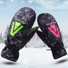 Для мужчин Для женщин ветрозащитные лыжные перчатки зимние теплые Водонепроницаемый перчатка для сноубординга для верховой езды мотоциклетные дышащие перчатки Пара лыжные перчатки