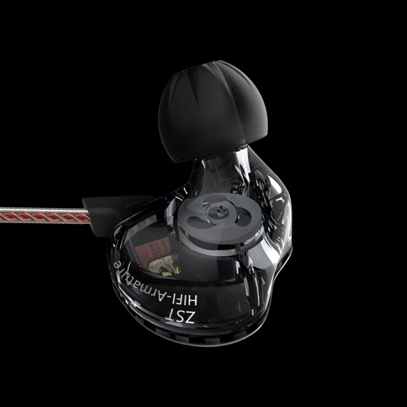 AK Original KZ ZST BA+DD In Ear Earphone Hybrid Headset HIFI Bass Noise Cancelling Earbuds With Mic Replaced Cable AS10 ZSN