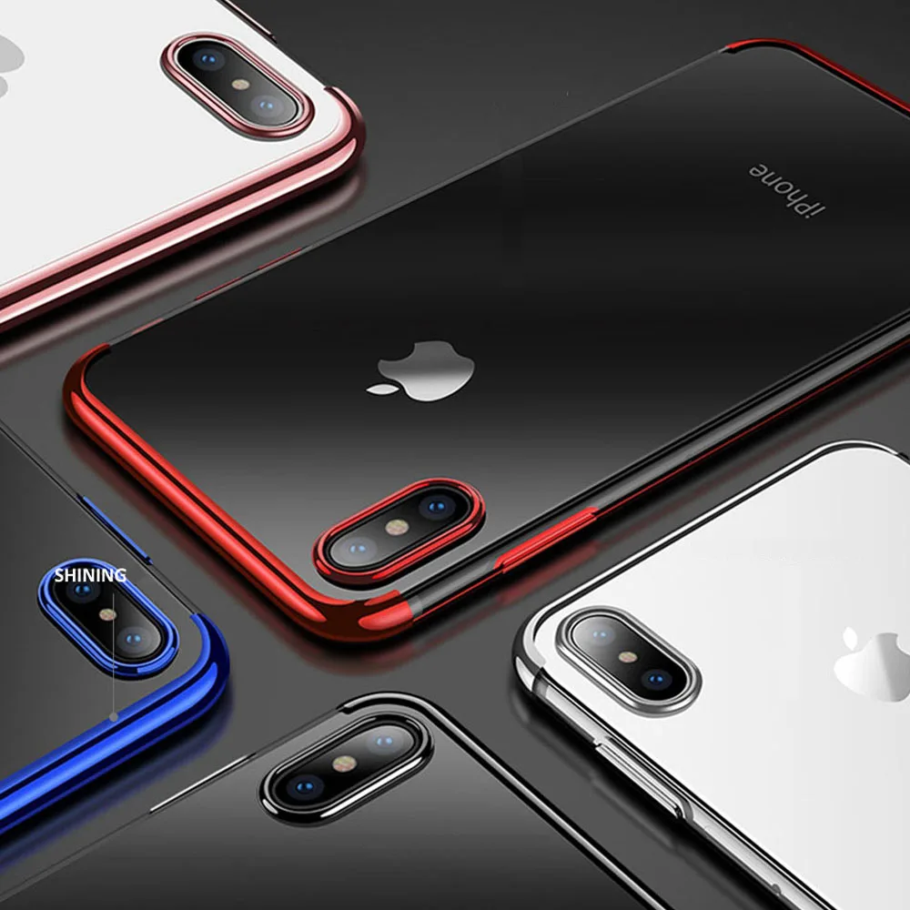 

Transparent Phone Case For iPhone X 8 7 6 Plus Soft Silicone Case Cover Ultra Thin For iPhone 7 Case 6s Plus Case Rubber Bumper