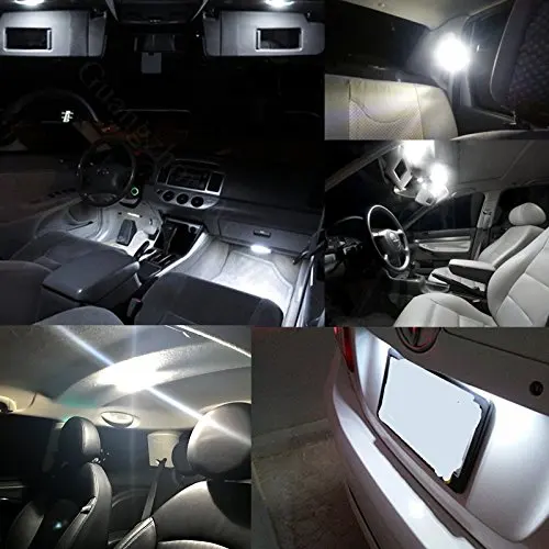 6 шт. светодиодная интерьерная с canbus лампа для чтения для макияжа зеркальные купольные лампы T10 светильник багажника для Toyota CHR C-HR аксессуары белого цвета