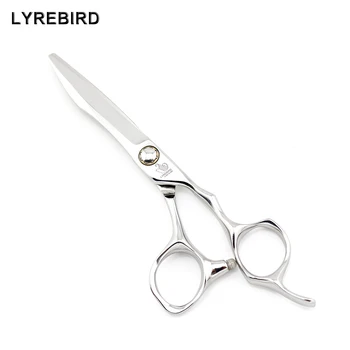 

Lyrebird HIGH CLASS hair cutting scissors 6 INCH bearing screw Silver hair shears sword blade F25 Real 9Cr Simple packing NEW