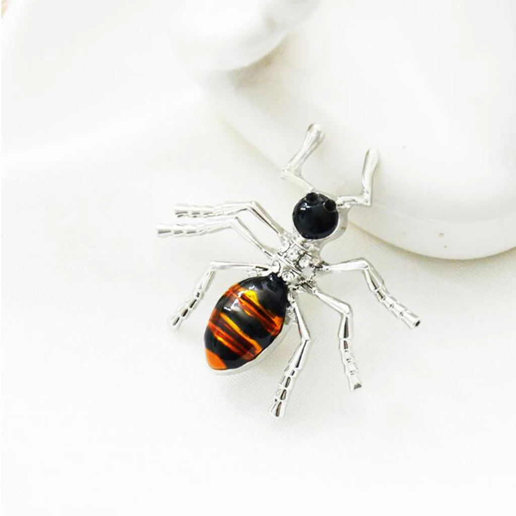 Chic Alloy Enamel Rhinestone Ant Insect Brooch Pin Costume Jewelry Accessory | Украшения и аксессуары