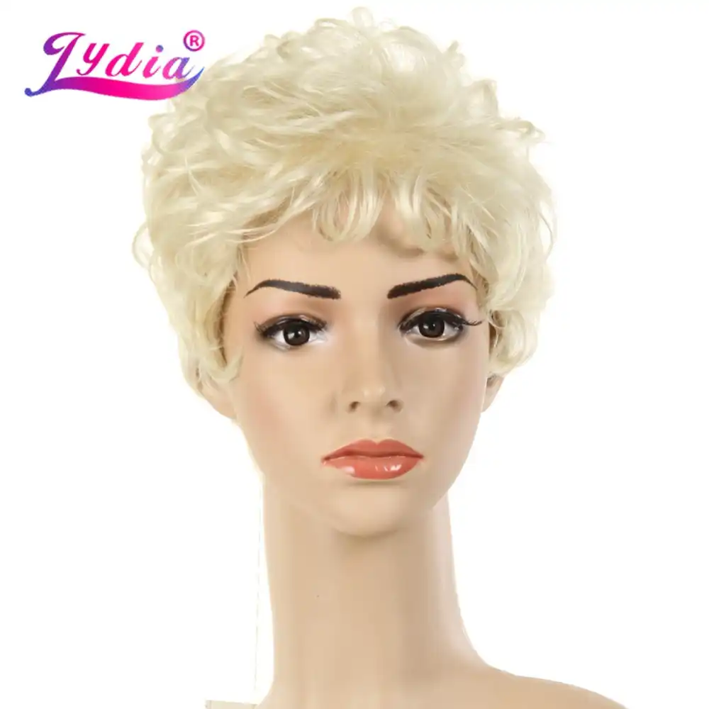 Lydia Synthetic Wigs For Women Short Curly Nature Color 100