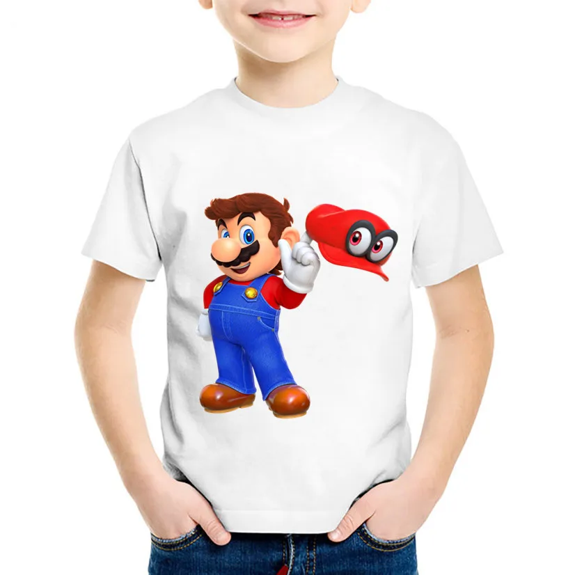 

Children Cartoon Print Dabbing Super Mario Funny T shirt Kids Summer T shirts Boys/Girls Tops Baby Cute Clothes,HKP5141