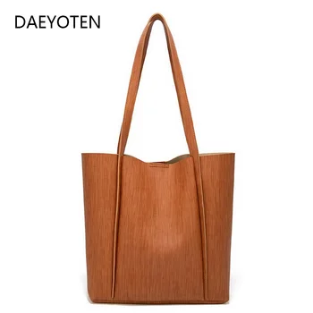 

DAEYOTEN New Fashion Women Bucket Bag Famous Brand Luxury Handbags Shoulder Bag Casual Tote Soft Vintage Bags for Women ZM0154
