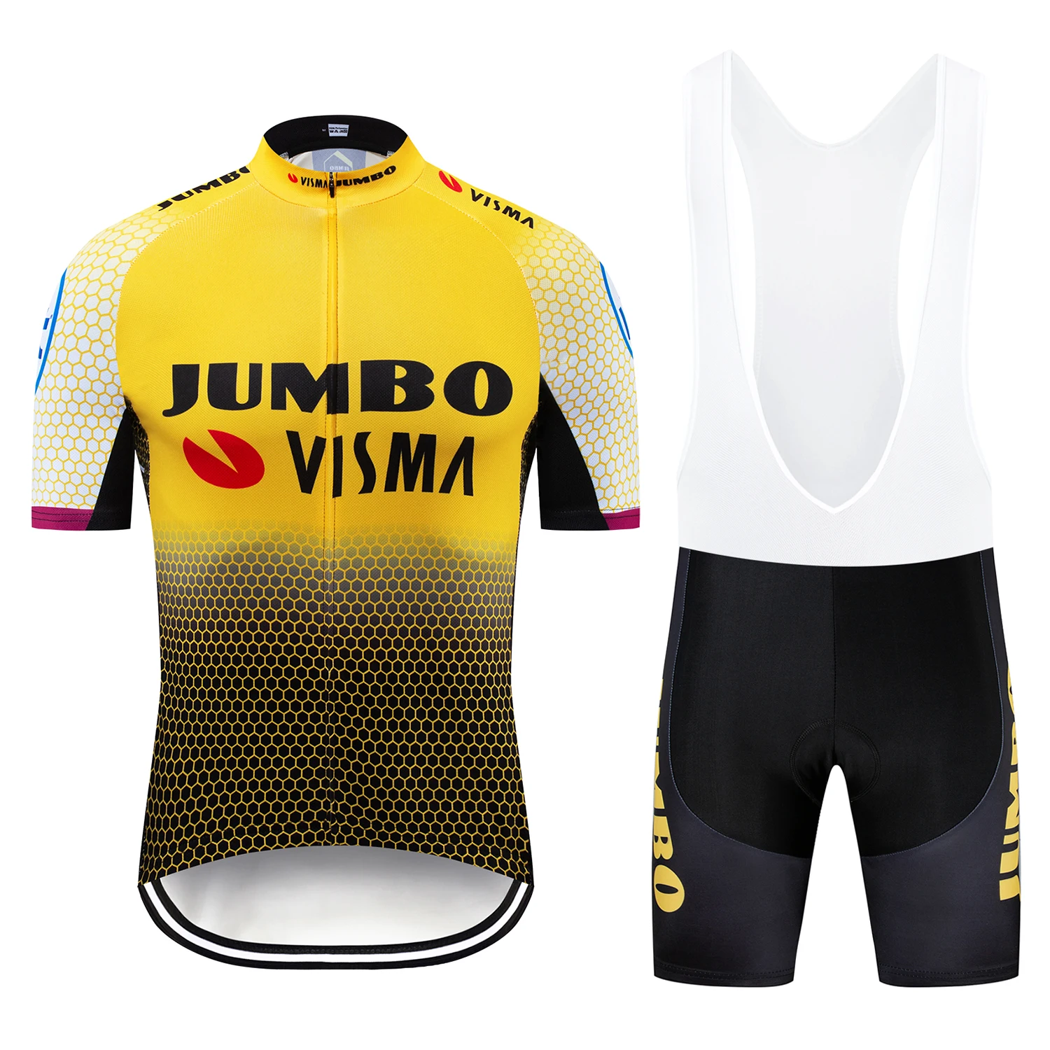 

TEAM Lotto JUMBO visma Cycling Jersey Set Quick Dry Bicycle Clothes Ropa Ciclismo Bike Clothing Suit BIB Shorts 12D Padd aillot