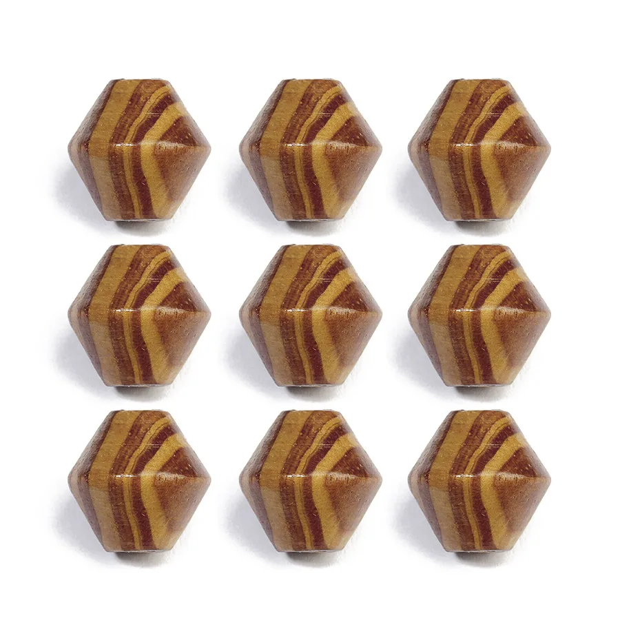 SAUVOO шт. 50 шт. деревянные бусины 16 мм Большой Свободные Spacer конус геометрический натуральный Незаконченный деревянный шарик для DIY ювелирных изделий