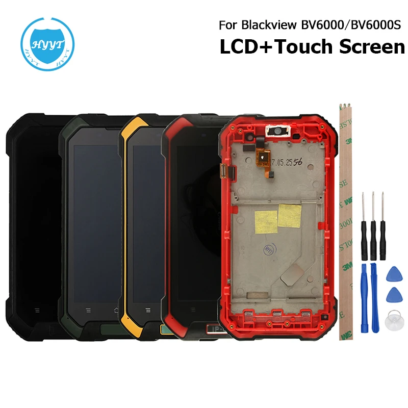 HYYT For Blackview BV6000S BV6000 LCD Display+Touch Screen Digitizer Assembly Bv6000S Cell Phone+Frame | Мобильные телефоны и
