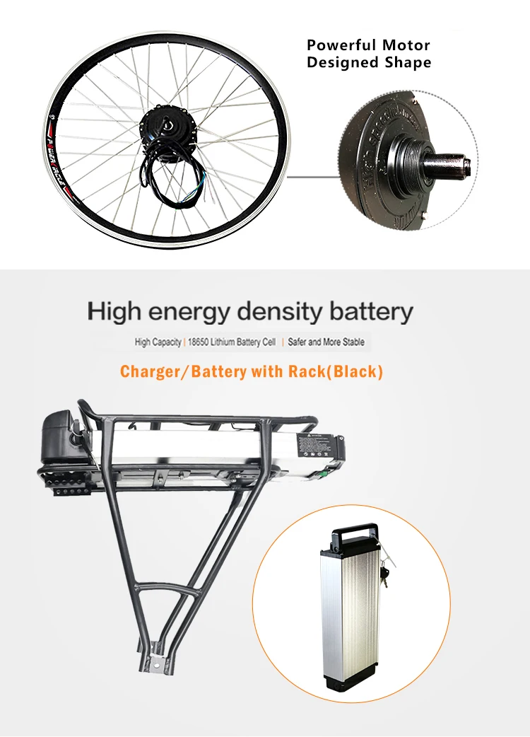 Sale 48V 500W Motor Wheel Electrica Motor Ebike Bicicleta For Bicycle Brushless Hub Motor Electric Bike Conversion Kit For Ebike Kit 4