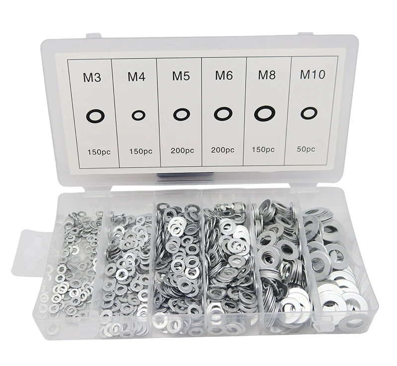 flat metal washers,washer steel,metal ring washer,flat washer assortment,m3 washer H
