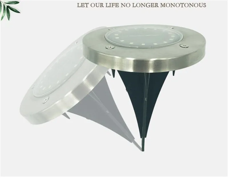 4/5/8/10/12 светодиодный солнечный Мощность грунтовый светильник наземный светильник на открытом воздухе путь садовый настил подземные лампы дропшиппинг RGB Лестницы
