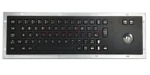 Professional IP65 vandal resistant stainless steel metallic keyboard waterproof
