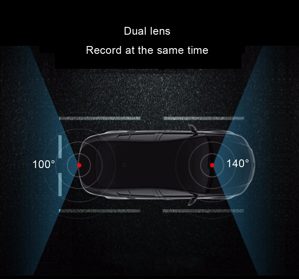 hd 1080p câmera automática espelho retrovisor com