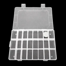 Практичный пластиковый отсек для хранения ювелирных изделий бусины коробка держатель ремесло Органайзер SKD88