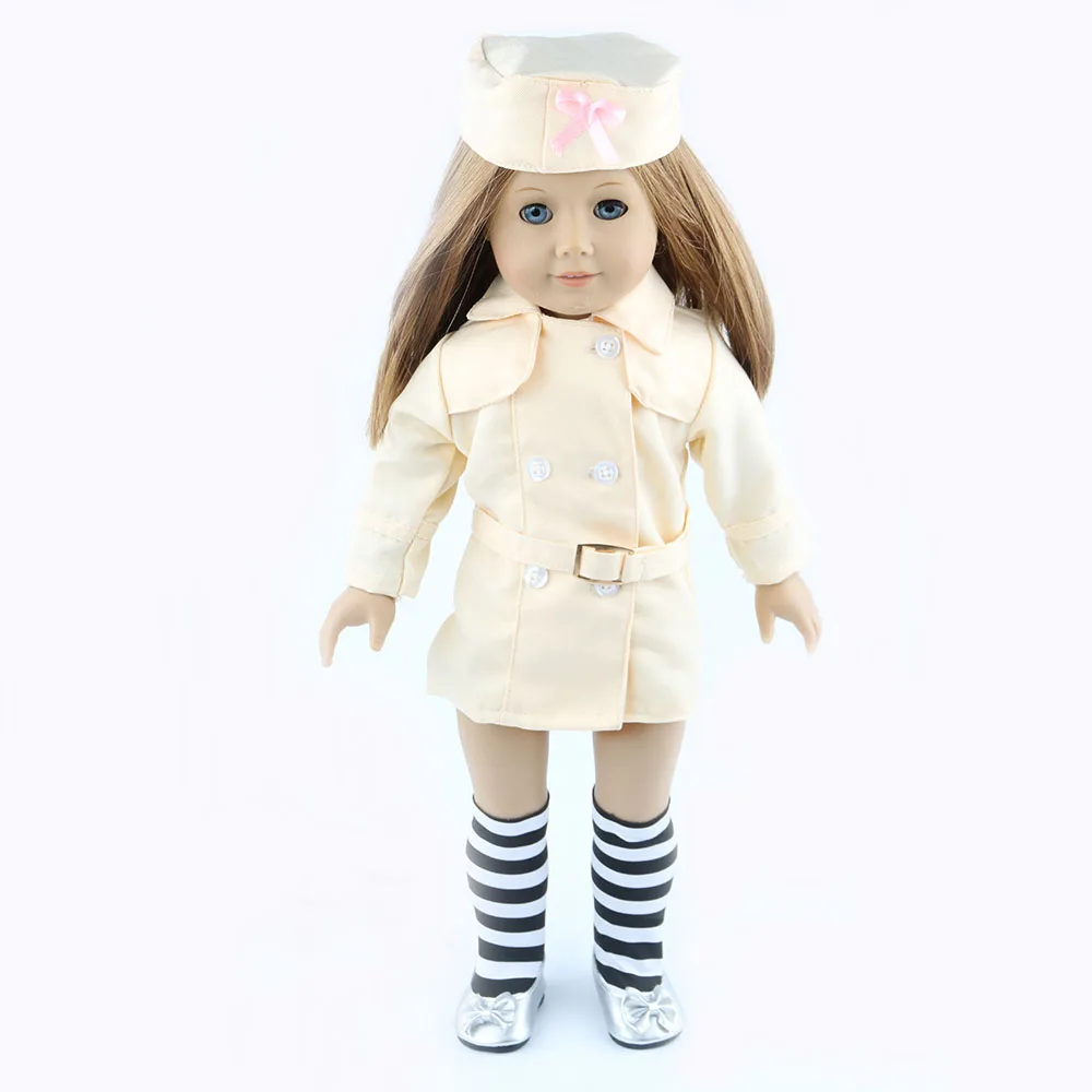 Free shipping hot 2014 new style Popular 18 American girl doll clothes dress b2942