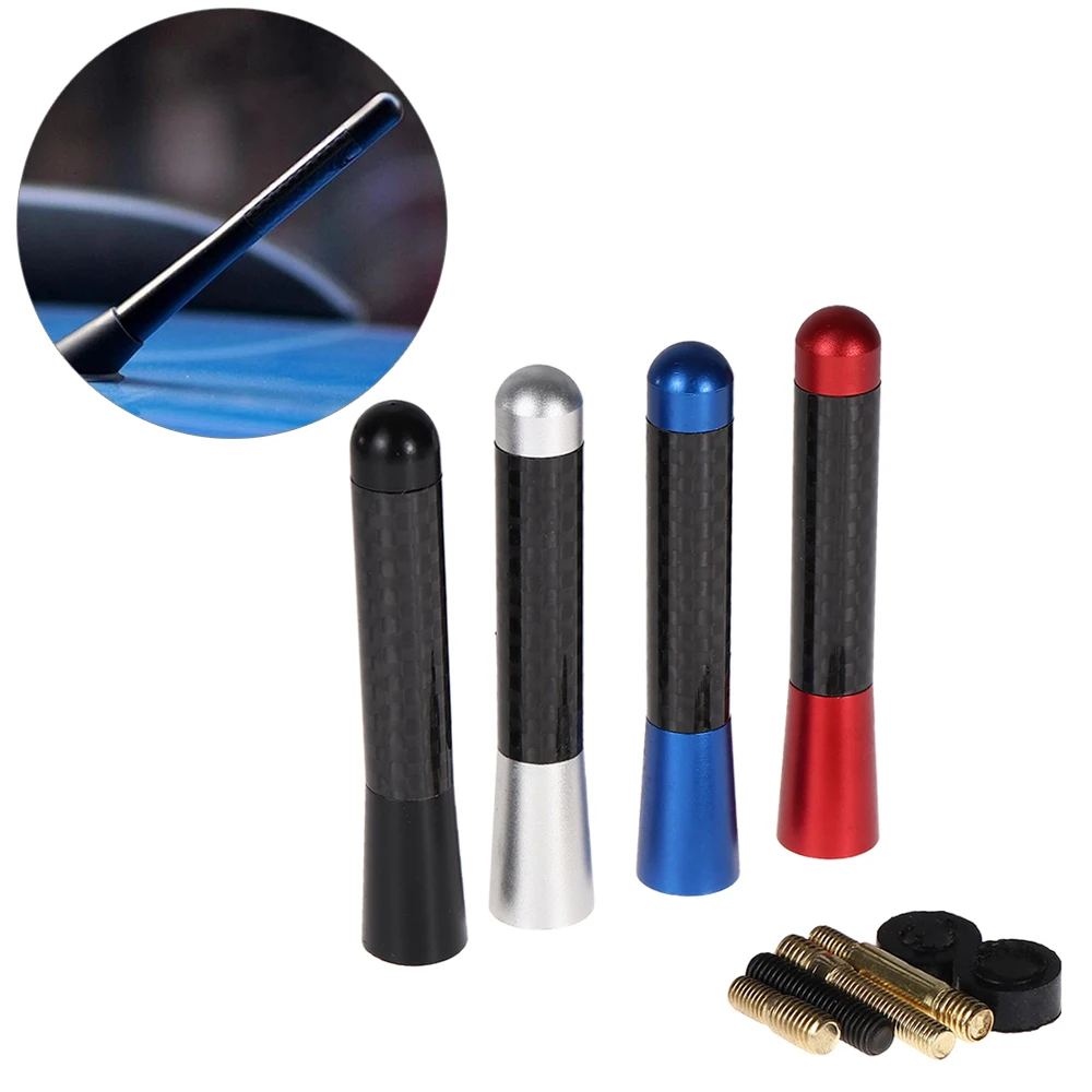 Carbon Fiber Metal Short Modified Radio Antenna for Universal Car Kit Exterior Parts Aerials | Автомобили и мотоциклы